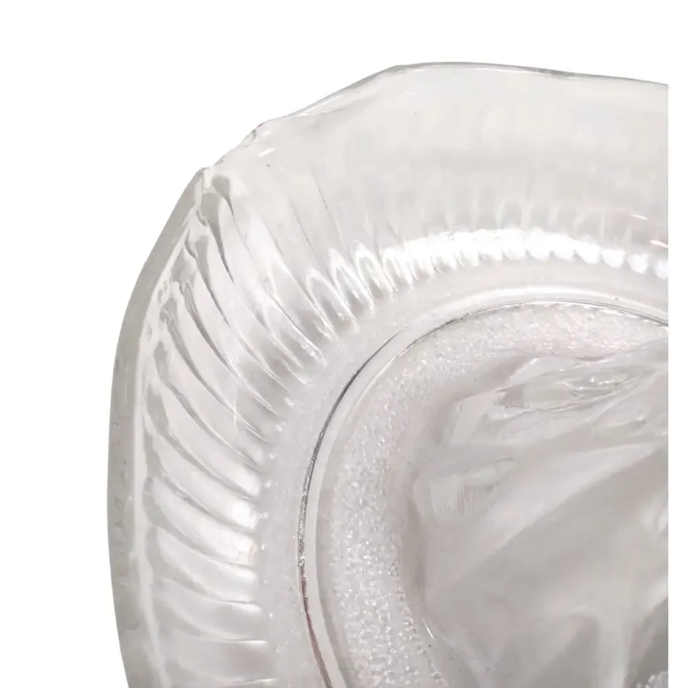 Vintage Clear Glass Citrus Juicer Reamer 6